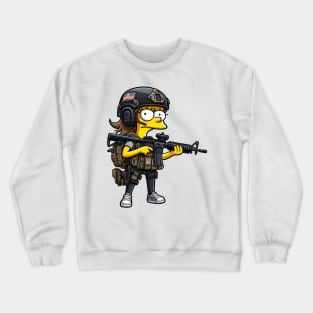 Tactical Yellow People Crewneck Sweatshirt